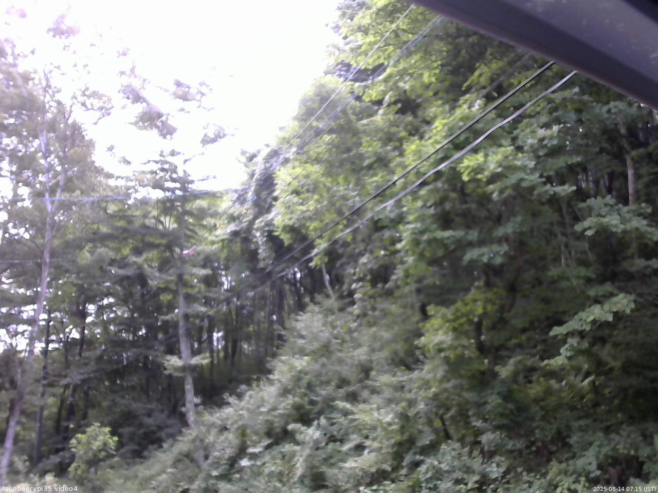 長野県菅平高原 ゆたか山荘 東側上空 2025/08/14 07:15