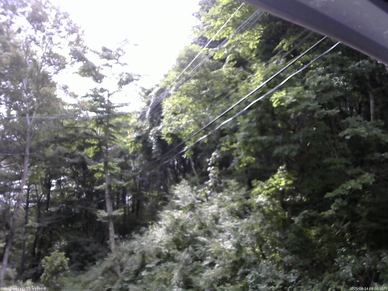 長野県菅平高原 ゆたか山荘 東側上空 2025/08/14 08:00