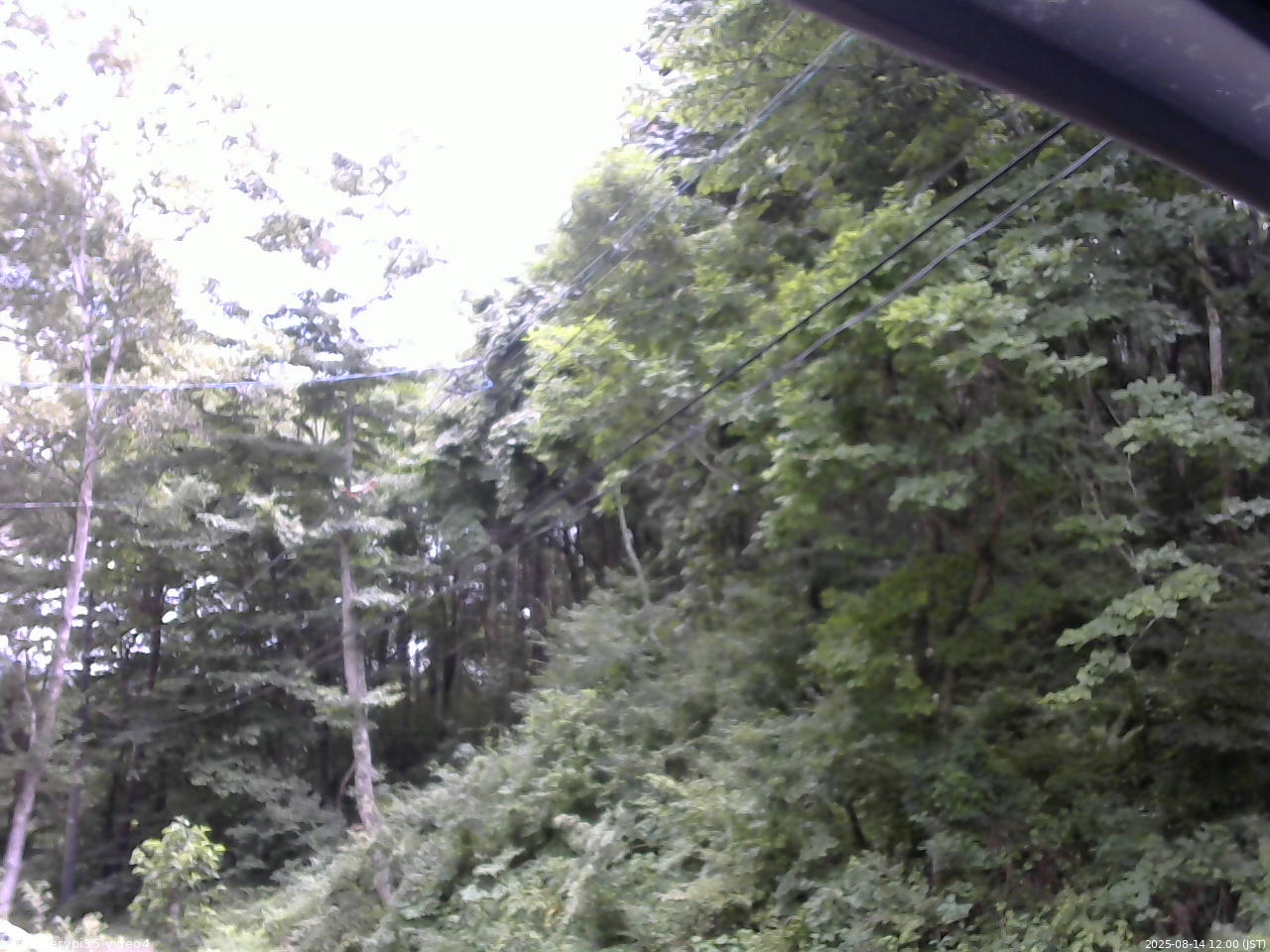 長野県菅平高原 ゆたか山荘 東側上空 2025/08/14 12:00