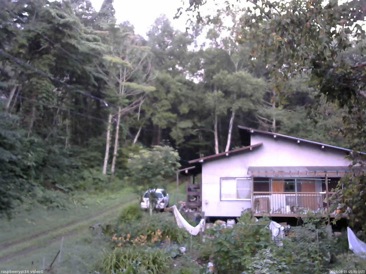 長野県菅平高原 ゆたか山荘 西側(坂上) 2025/08/15 05:30