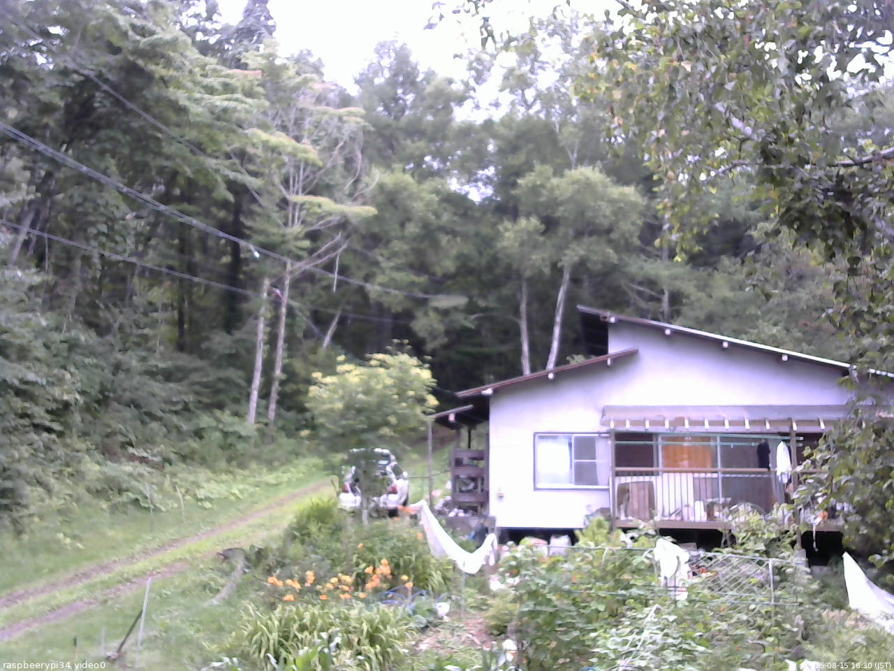 長野県菅平高原 ゆたか山荘 西側(坂上) 2025/08/15 16:30