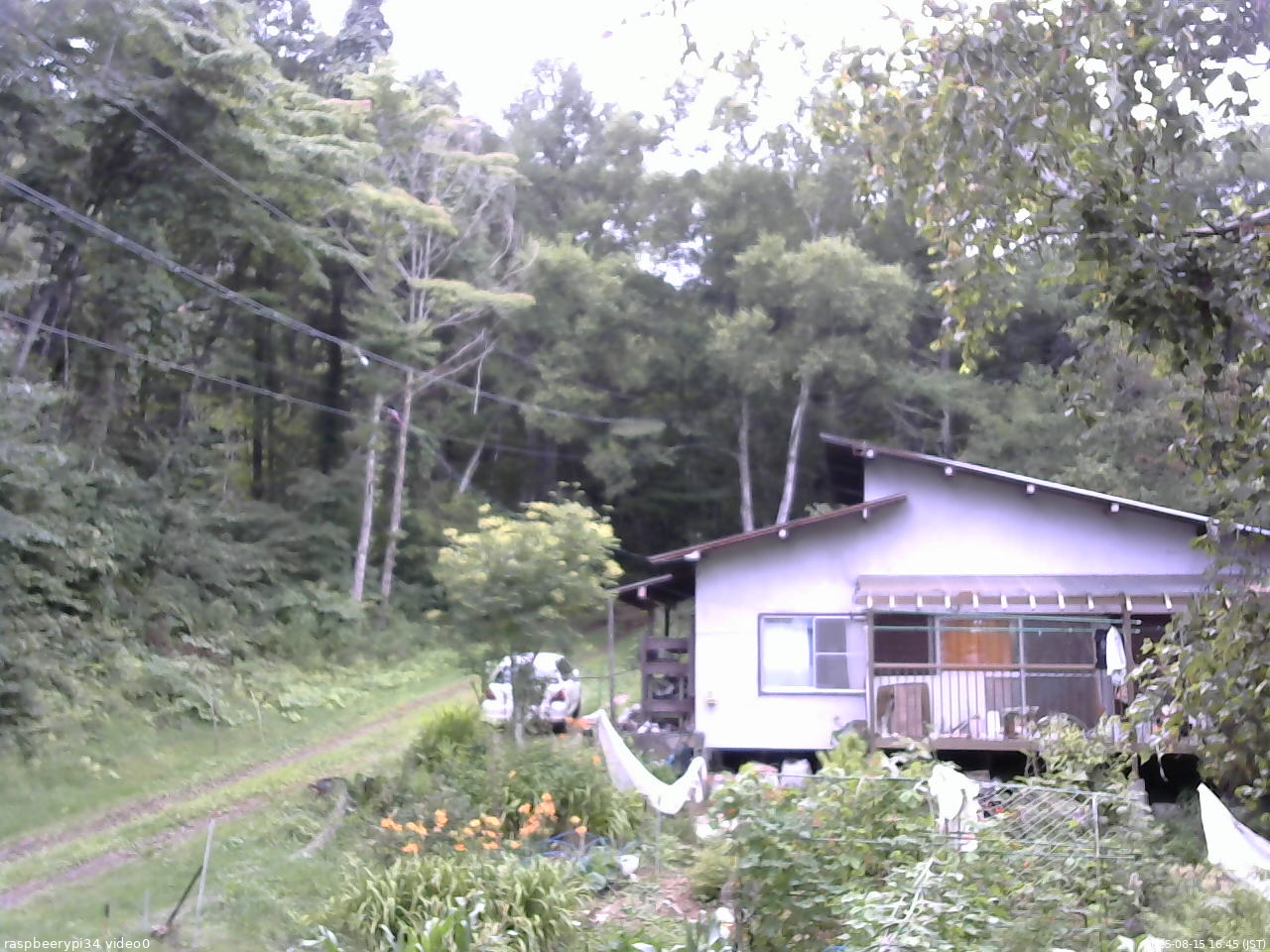 長野県菅平高原 ゆたか山荘 西側(坂上) 2025/08/15 16:45