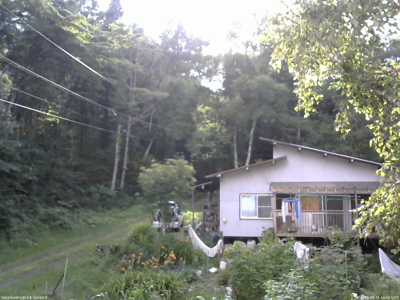 長野県菅平高原 ゆたか山荘 西側(坂上) 2025/08/16 16:00