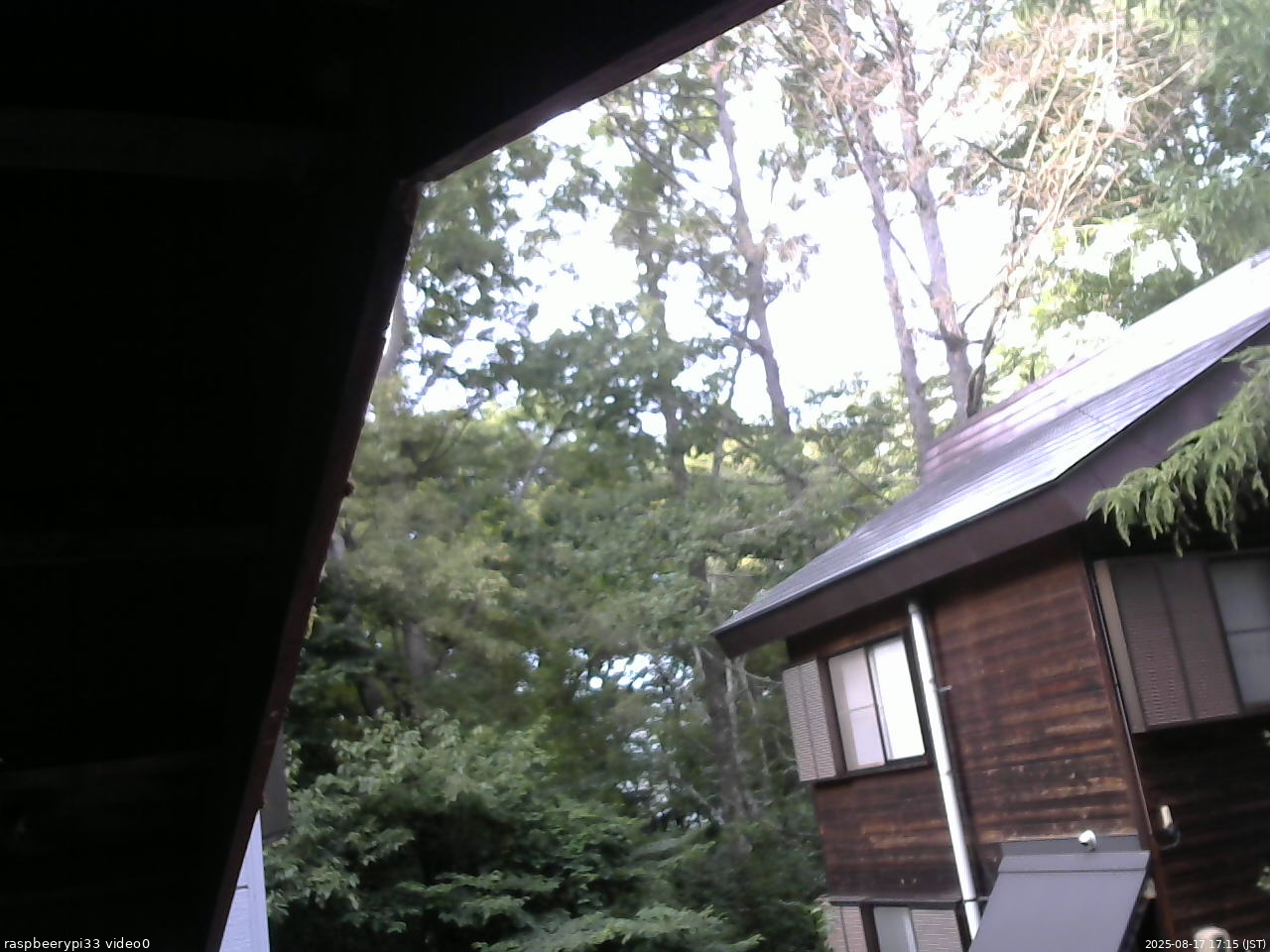 長野県菅平高原 ゆたか山荘 北側 2025/08/17 17:15