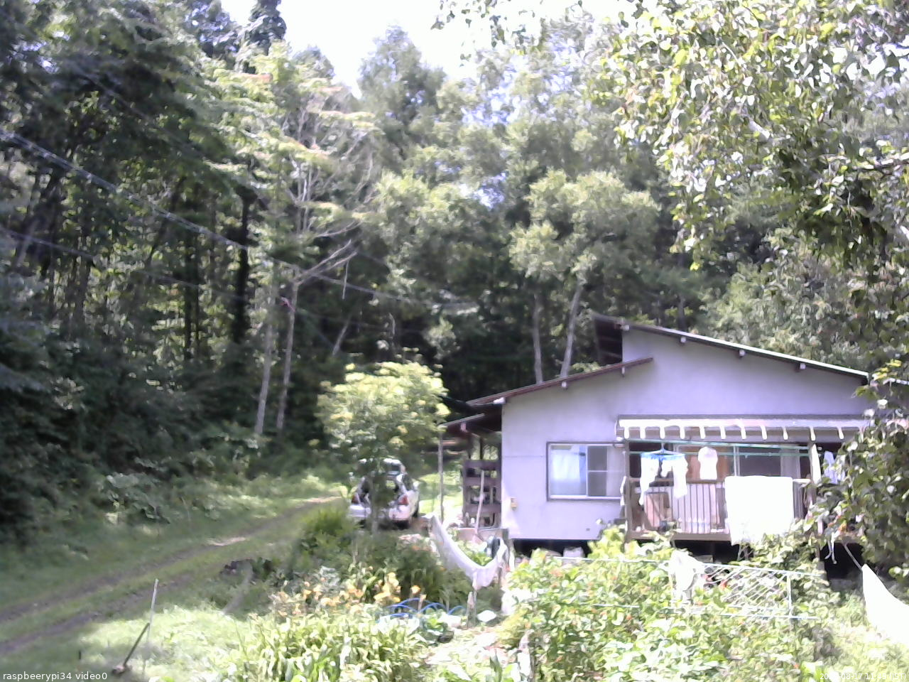 長野県菅平高原 ゆたか山荘 西側(坂上) 2025/08/17 11:45