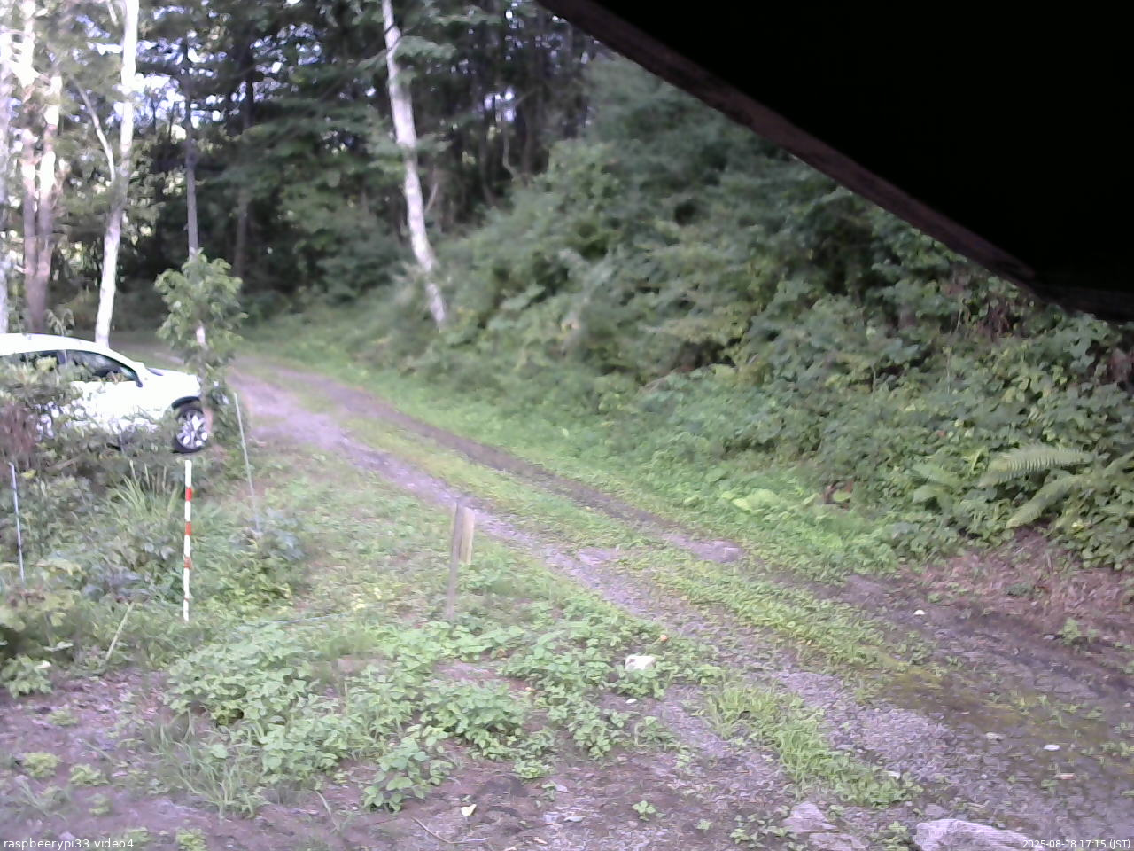 長野県菅平高原 ゆたか山荘 東側(坂下) 2025/08/18 17:15