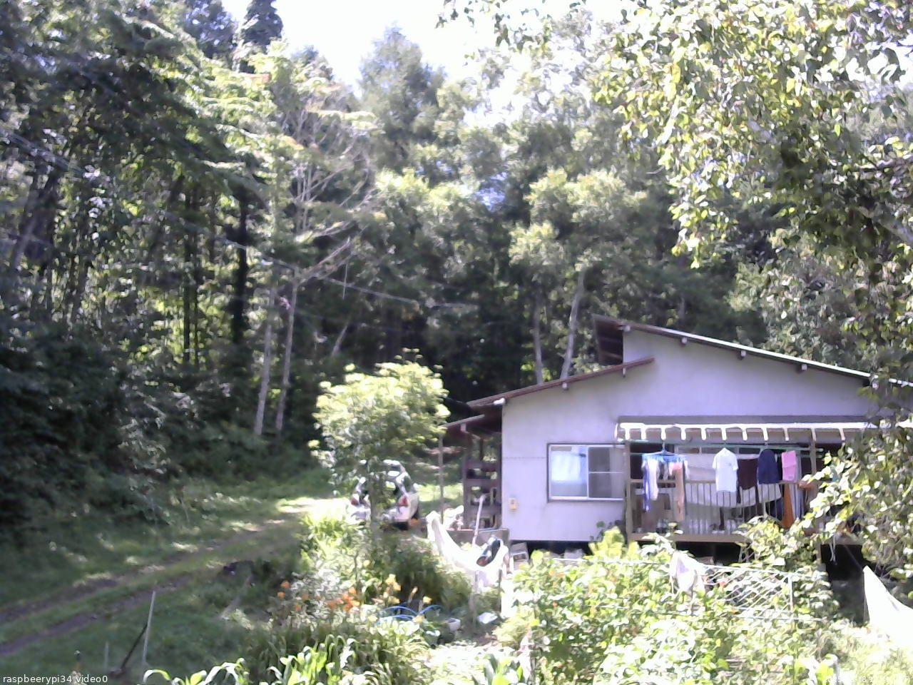 長野県菅平高原 ゆたか山荘 西側(坂上) 2025/08/18 12:45