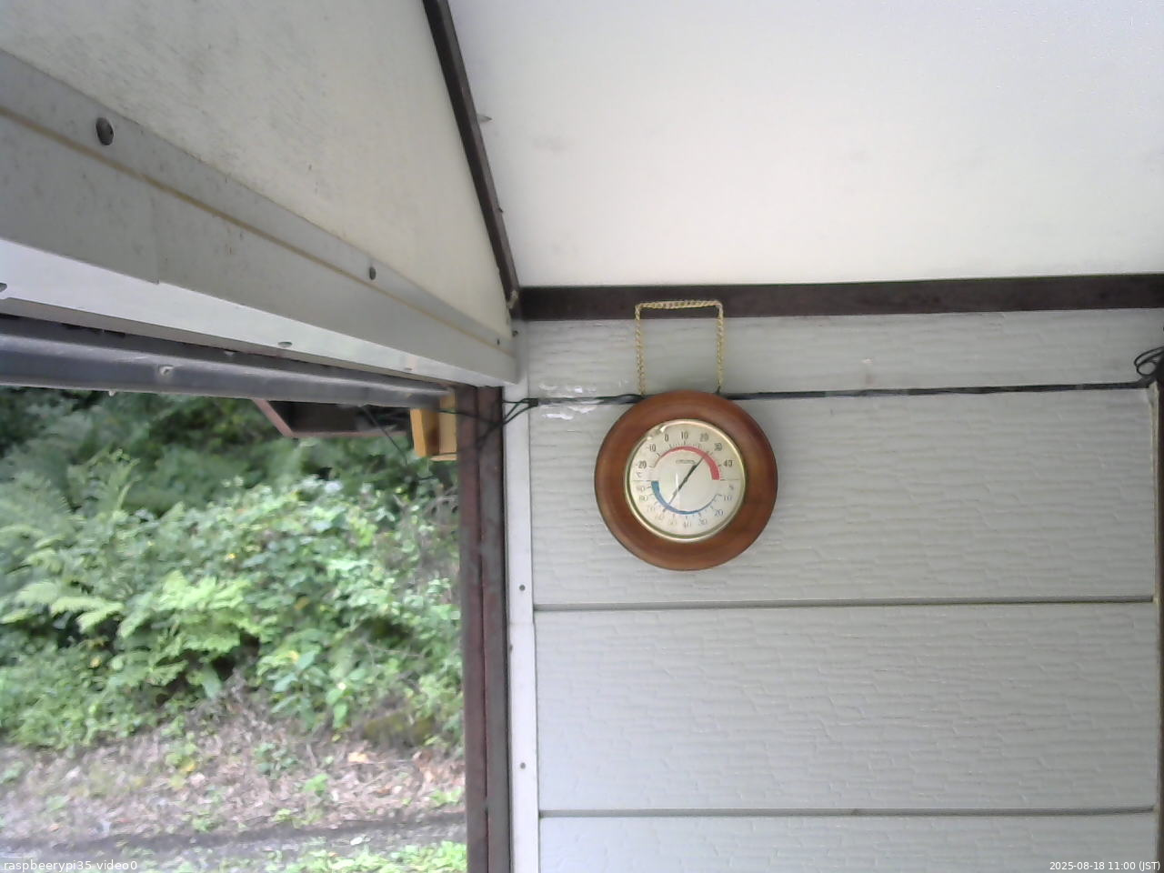 長野県菅平高原 ゆたか山荘 温度計 2025/08/18 11:00