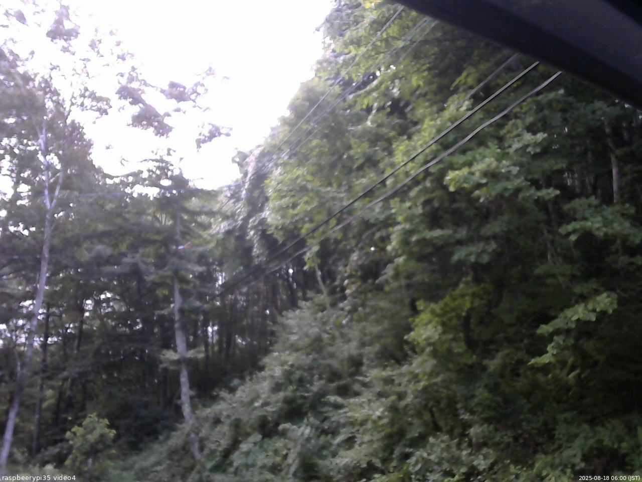 長野県菅平高原 ゆたか山荘 東側上空 2025/08/18 06:00