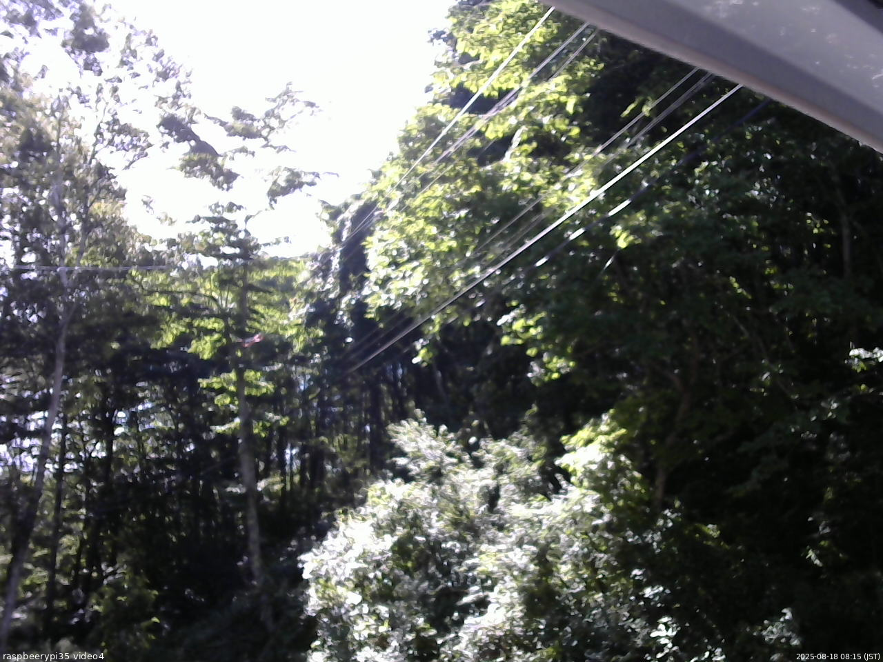 長野県菅平高原 ゆたか山荘 東側上空 2025/08/18 08:15