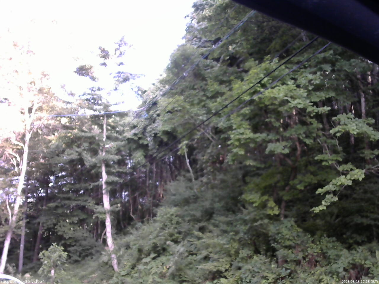 長野県菅平高原 ゆたか山荘 東側上空 2025/08/18 17:15