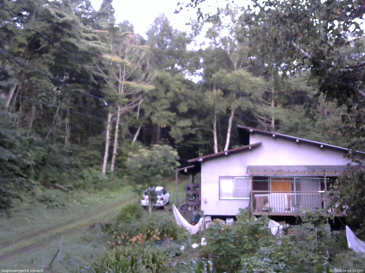 長野県菅平高原 ゆたか山荘 西側(坂上) 2025/08/19 05:15