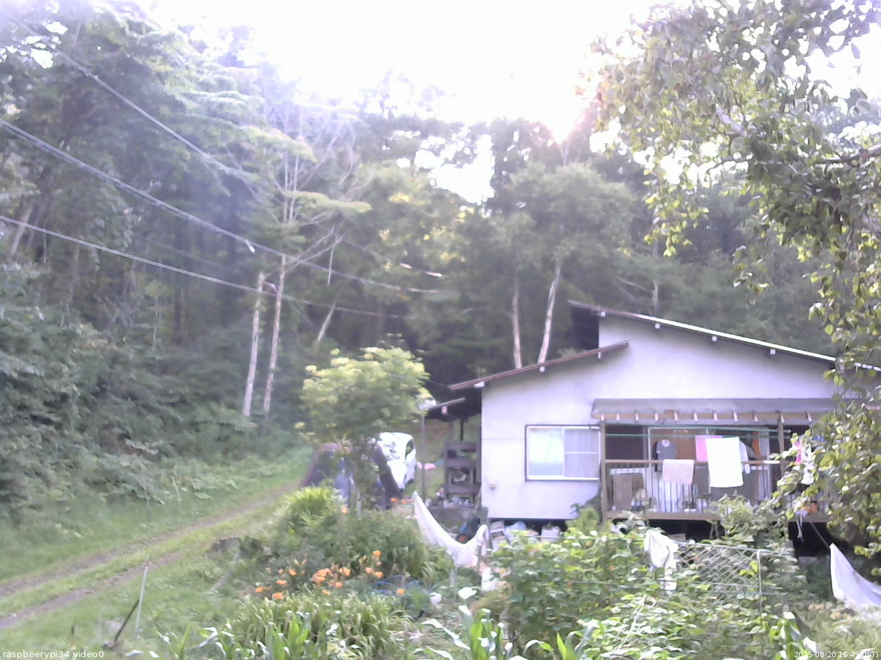 長野県菅平高原 ゆたか山荘 西側(坂上) 2025/08/20 16:45