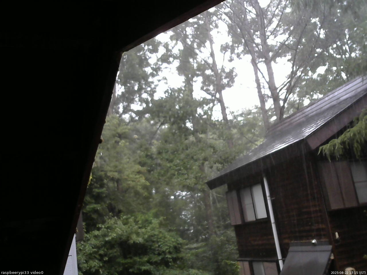 長野県菅平高原 ゆたか山荘 北側 2025/08/22 17:15