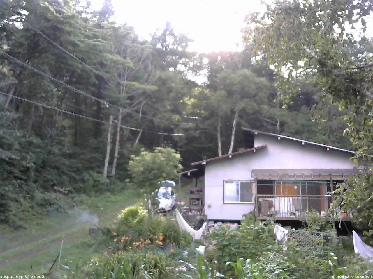 長野県菅平高原 ゆたか山荘 西側(坂上) 2025/08/22 16:30