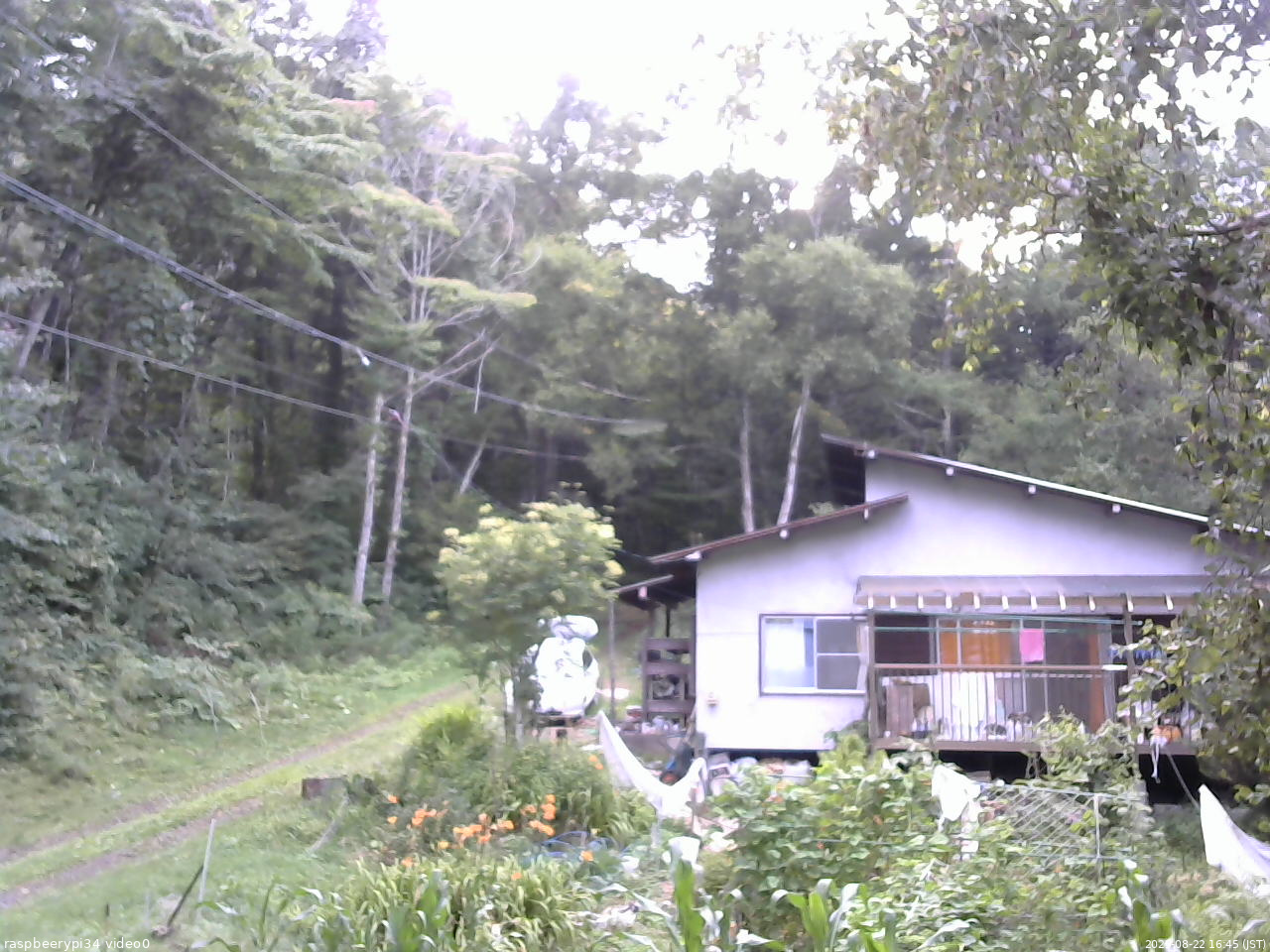 長野県菅平高原 ゆたか山荘 西側(坂上) 2025/08/22 16:45