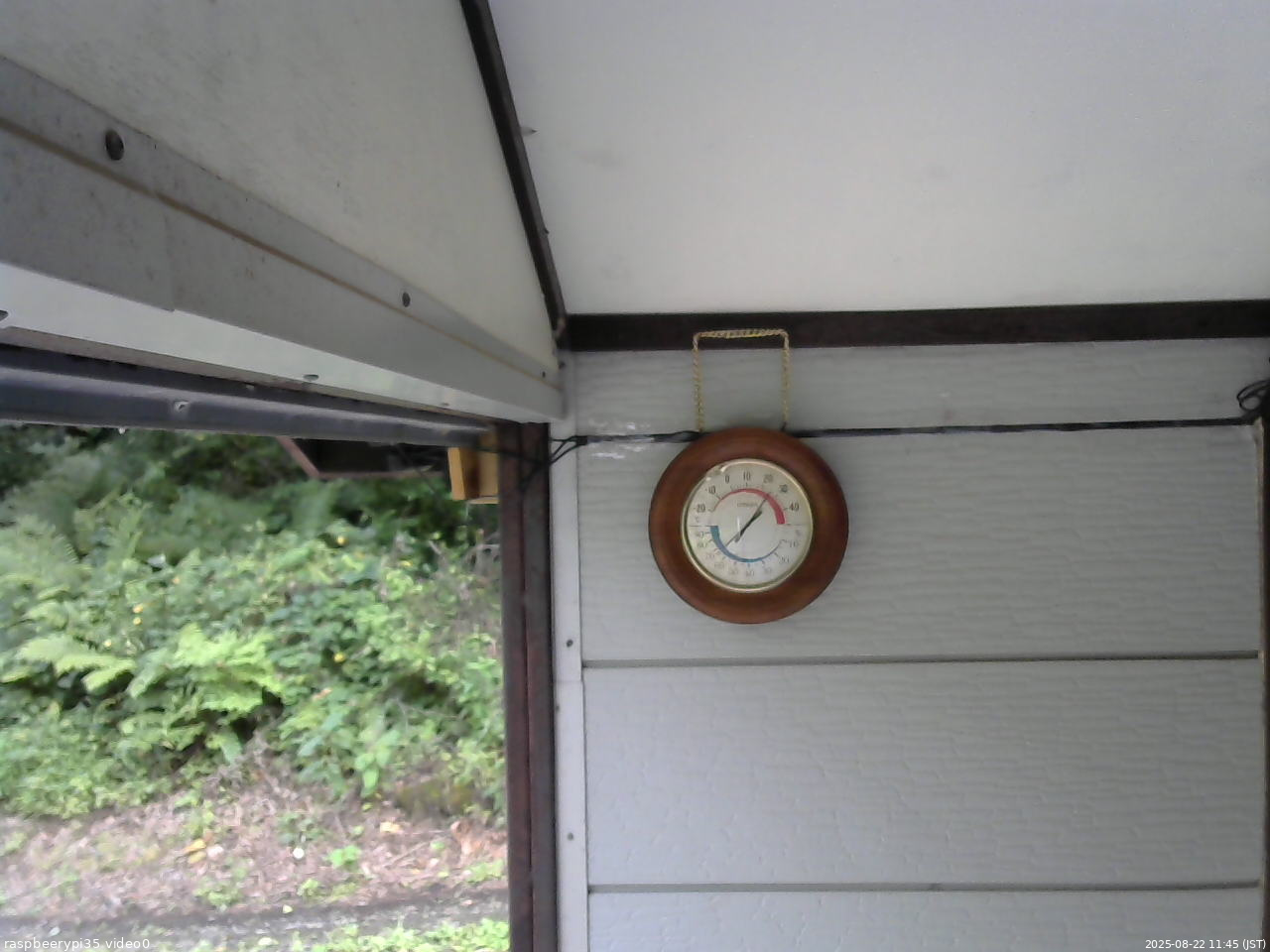 長野県菅平高原 ゆたか山荘 温度計 2025/08/22 11:45
