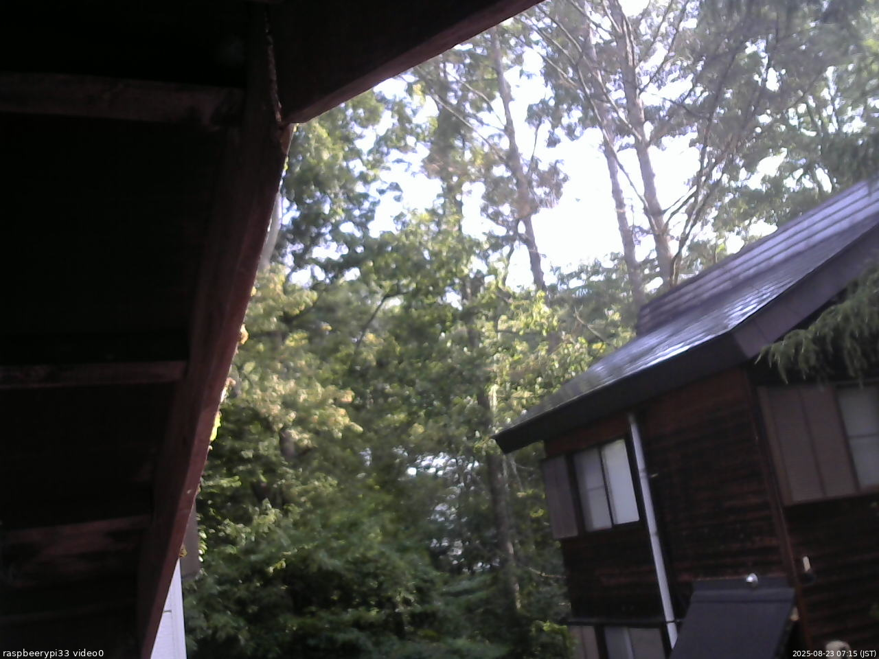 長野県菅平高原 ゆたか山荘 北側 2025/08/23 07:15