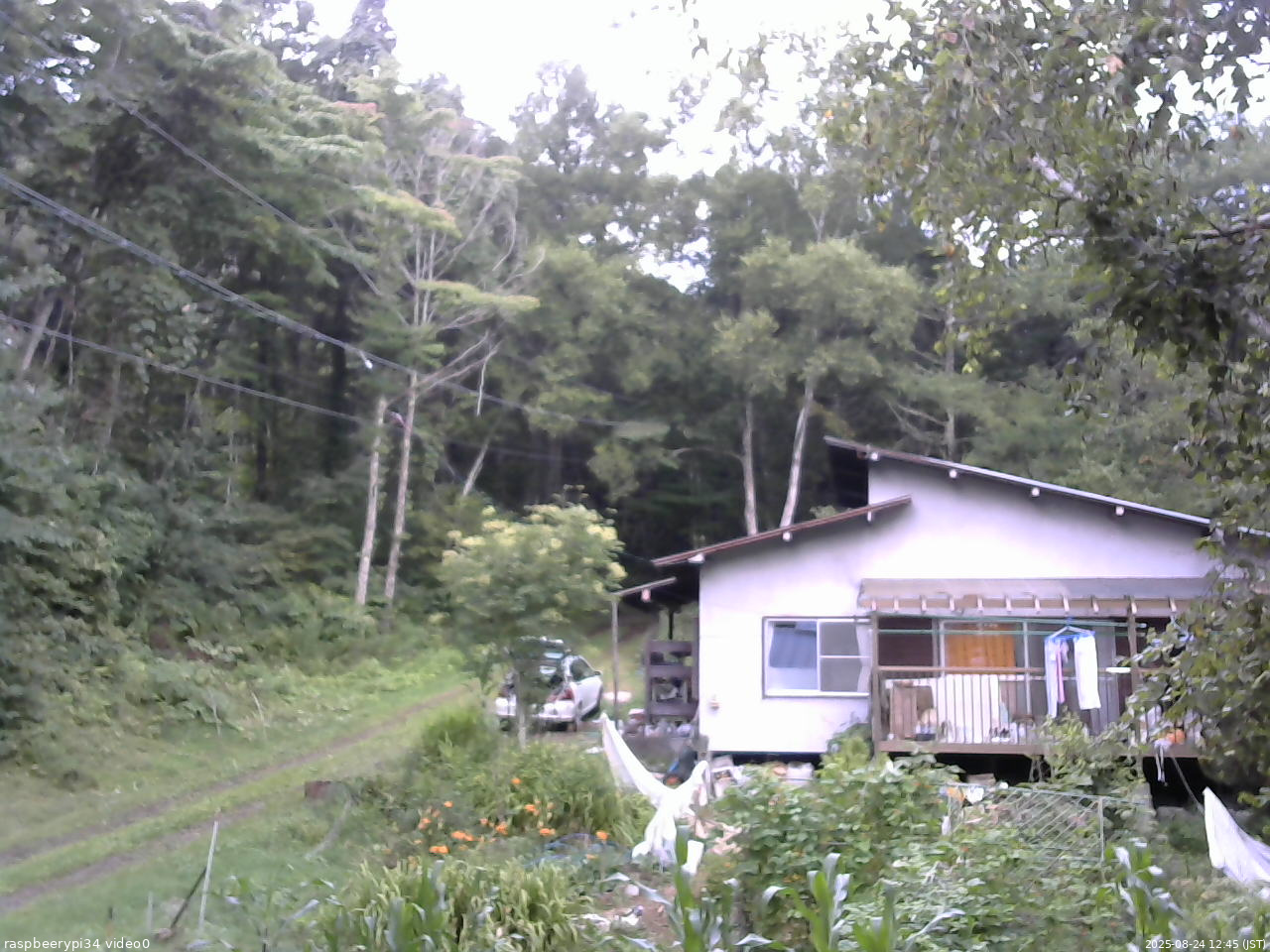長野県菅平高原 ゆたか山荘 西側(坂上) 2025/08/24 12:45