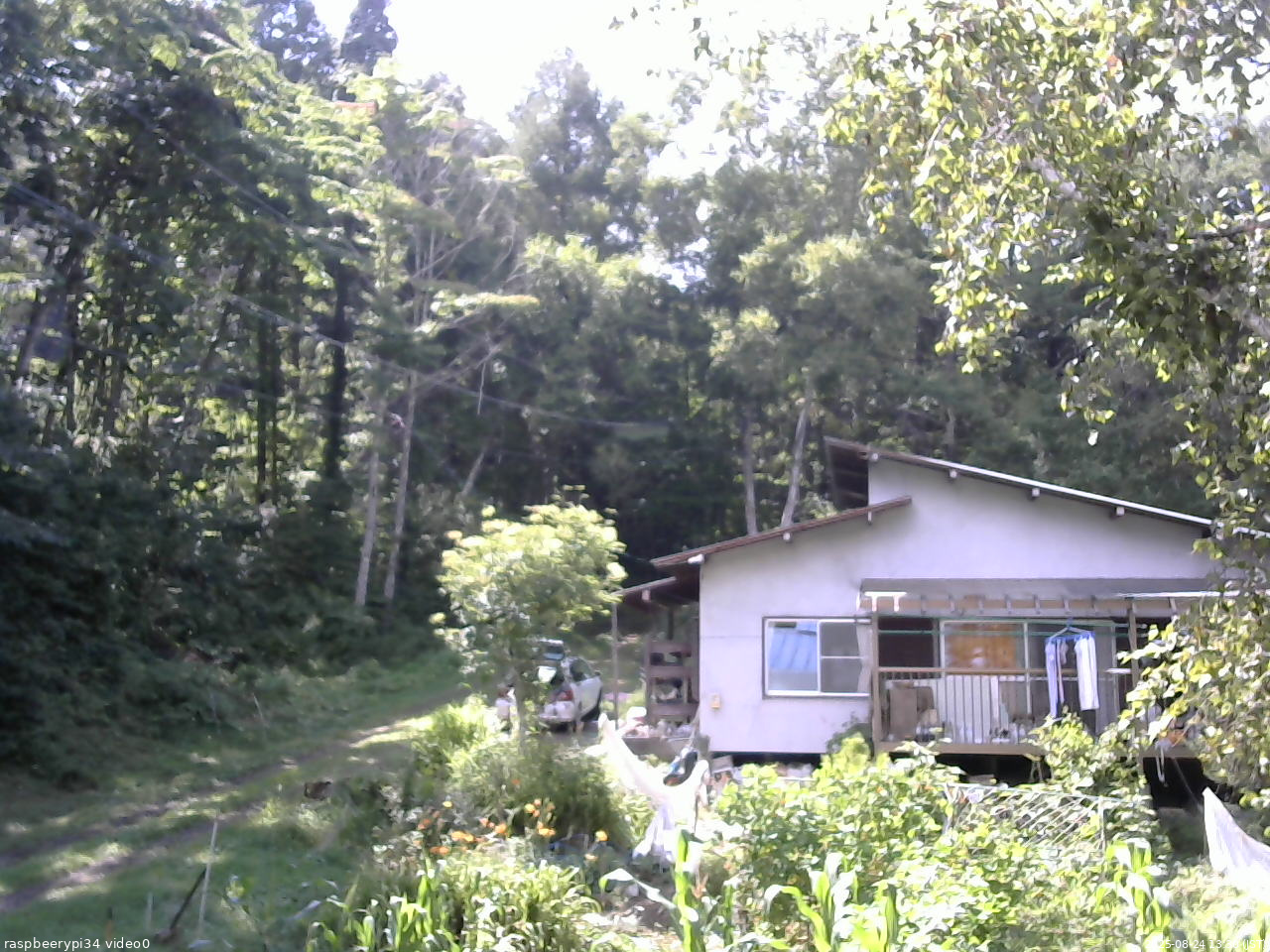 長野県菅平高原 ゆたか山荘 西側(坂上) 2025/08/24 13:30
