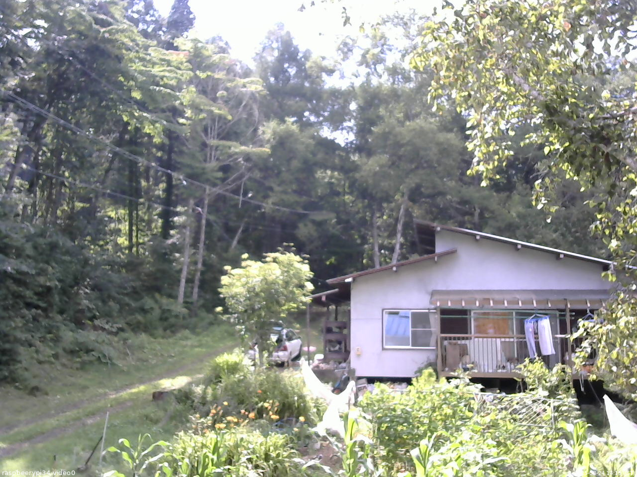 長野県菅平高原 ゆたか山荘 西側(坂上) 2025/08/24 14:15