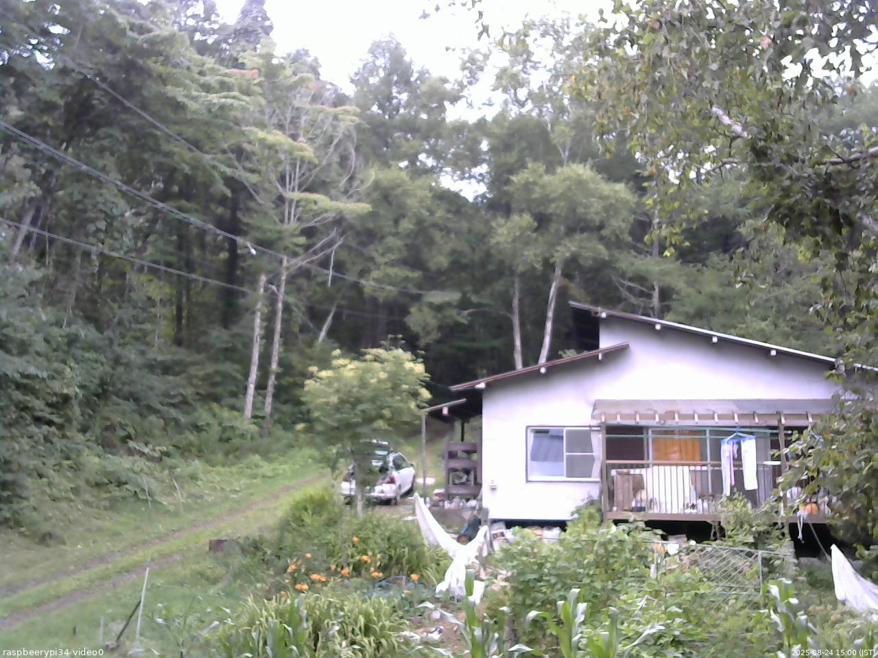長野県菅平高原 ゆたか山荘 西側(坂上) 2025/08/24 15:00