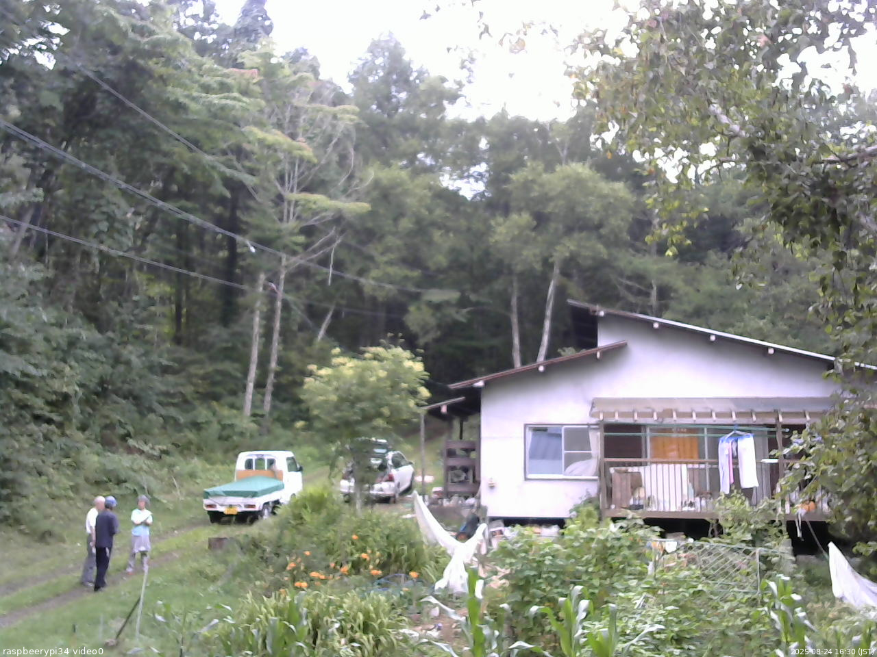 長野県菅平高原 ゆたか山荘 西側(坂上) 2025/08/24 16:30