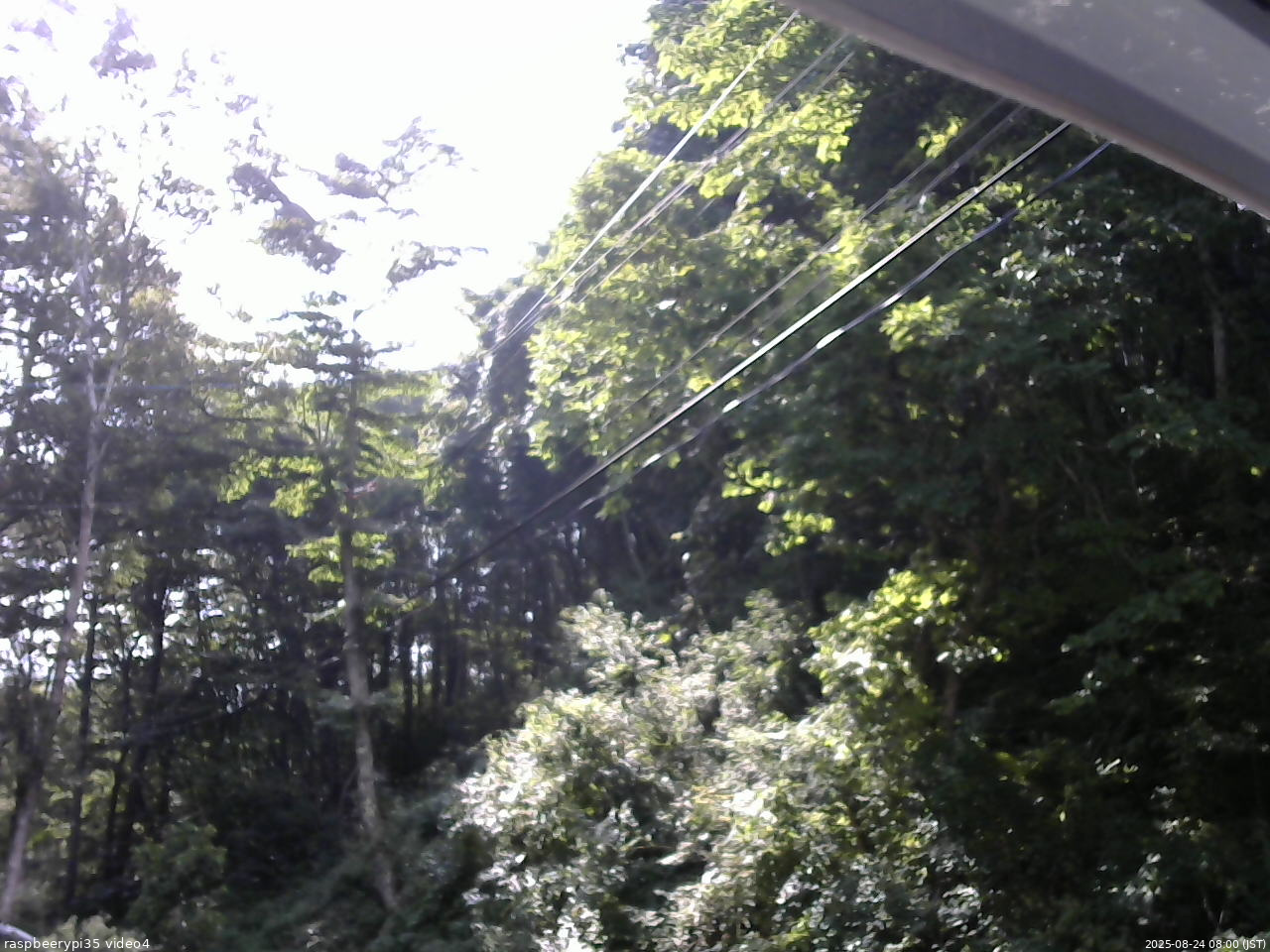 長野県菅平高原 ゆたか山荘 東側上空 2025/08/24 08:00