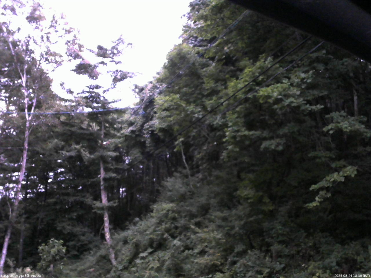 長野県菅平高原 ゆたか山荘 東側上空 2025/08/24 18:30