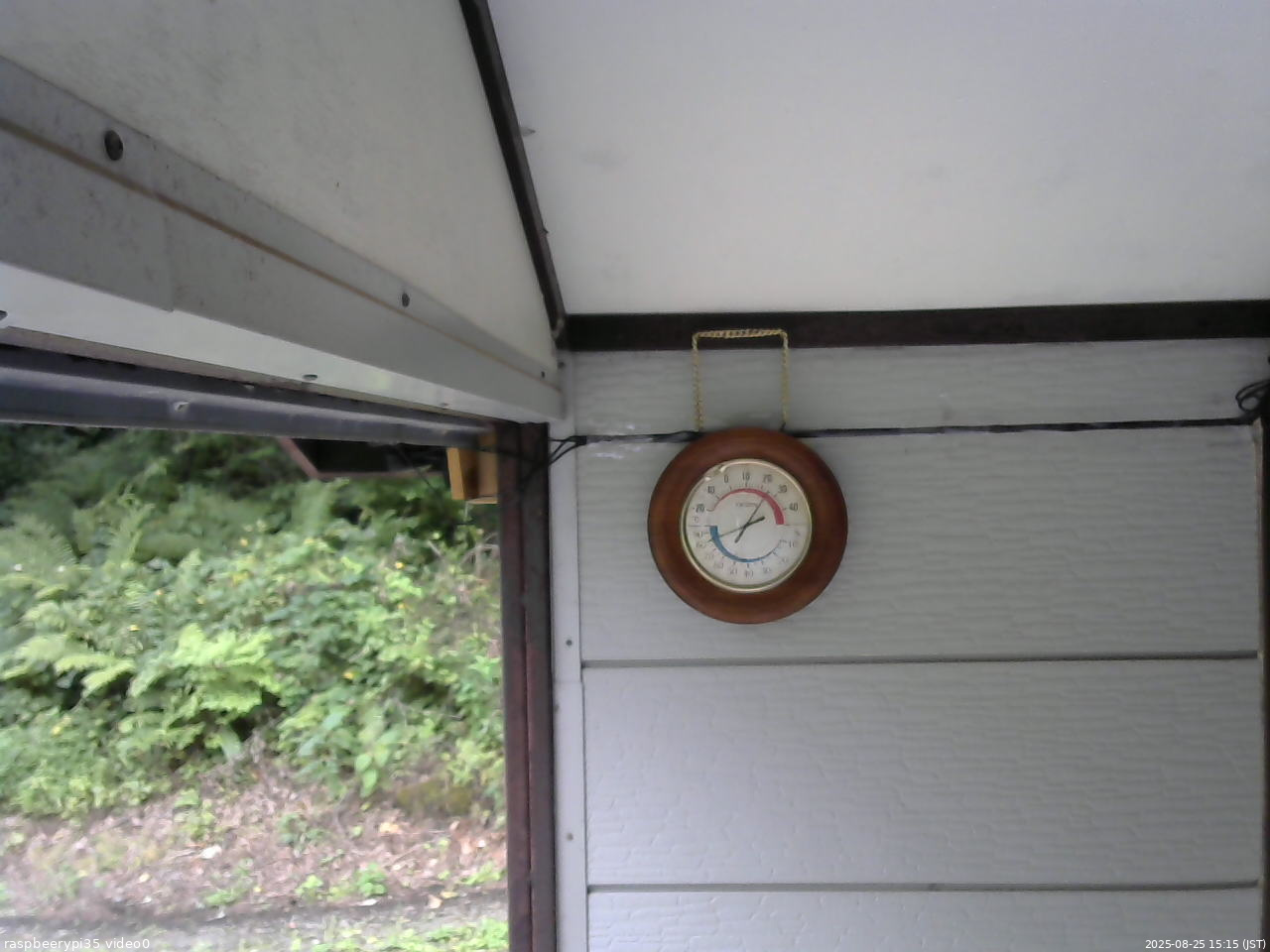 長野県菅平高原 ゆたか山荘 温度計 2025/08/25 15:15