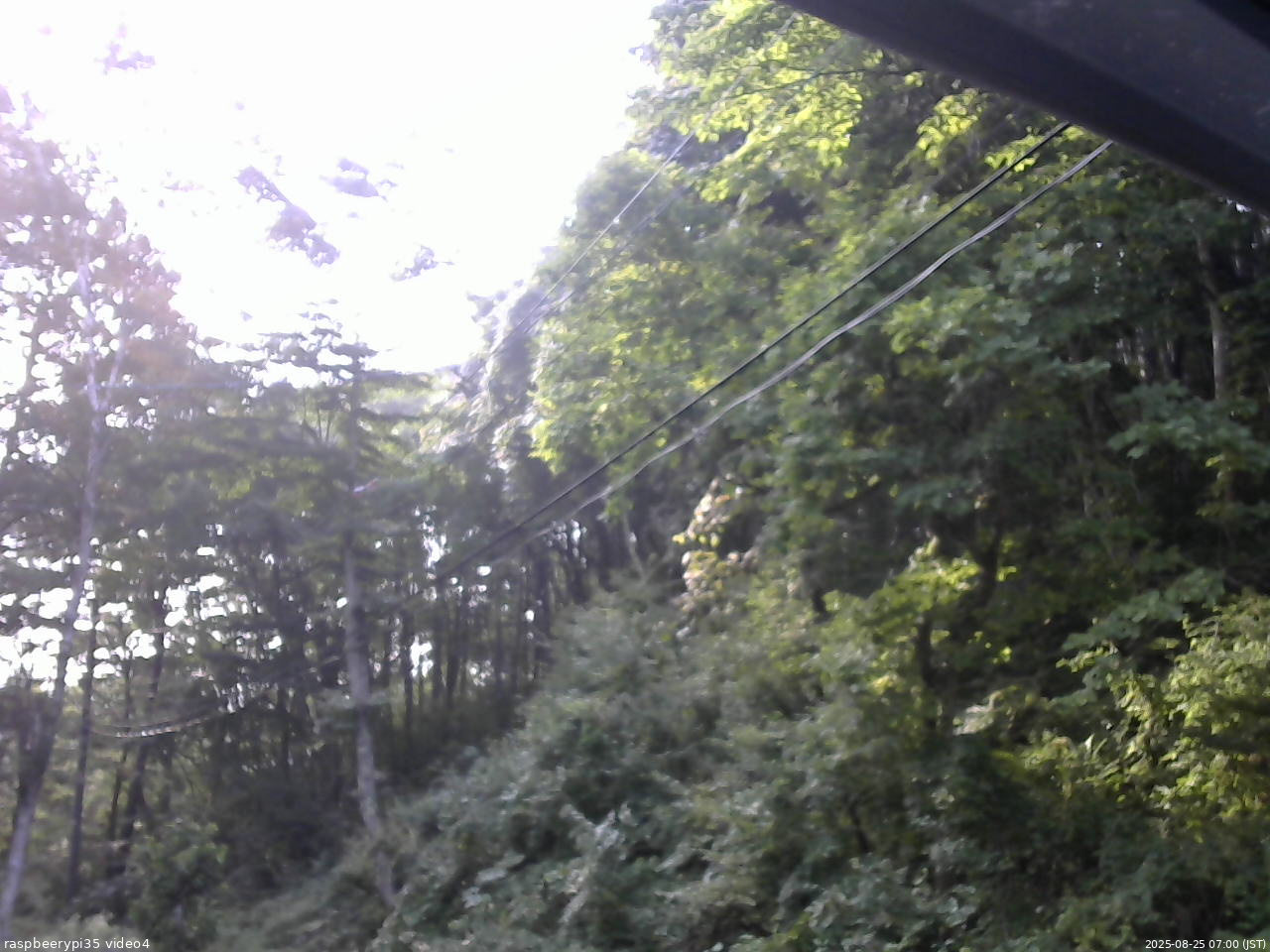 長野県菅平高原 ゆたか山荘 東側上空 2025/08/25 07:00