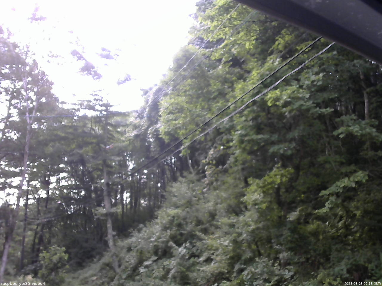 長野県菅平高原 ゆたか山荘 東側上空 2025/08/25 07:15
