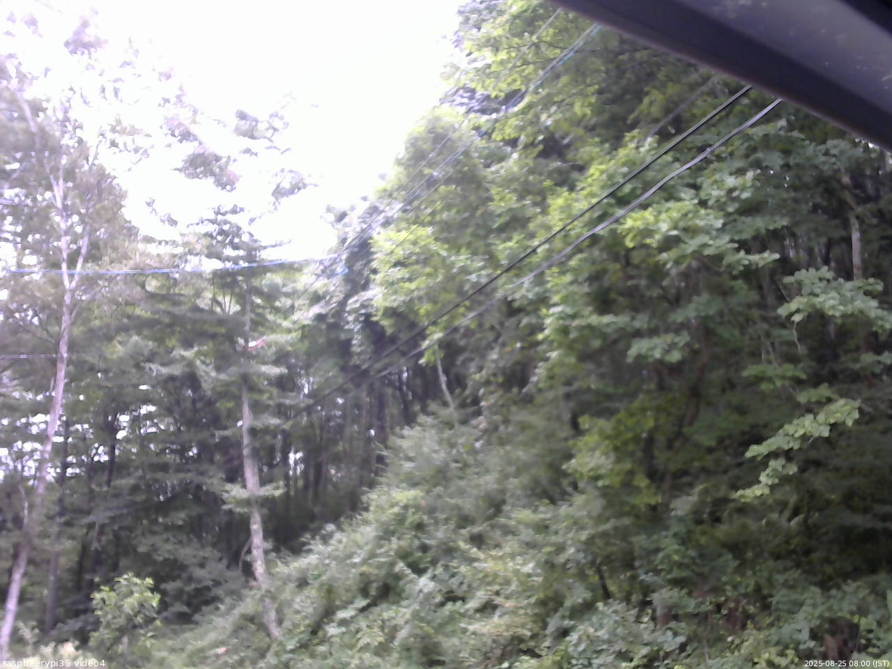 長野県菅平高原 ゆたか山荘 東側上空 2025/08/25 08:00