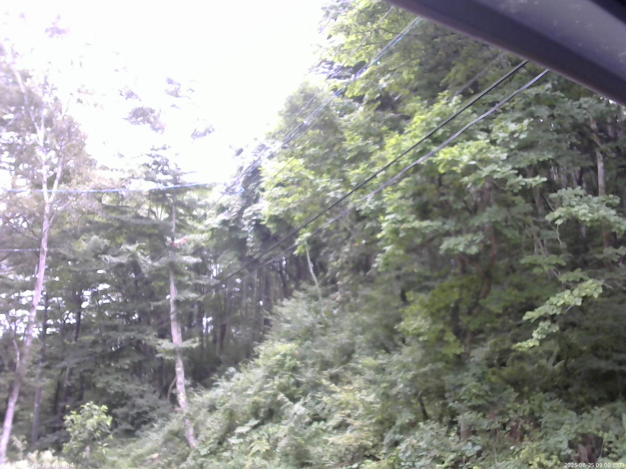 長野県菅平高原 ゆたか山荘 東側上空 2025/08/25 09:00