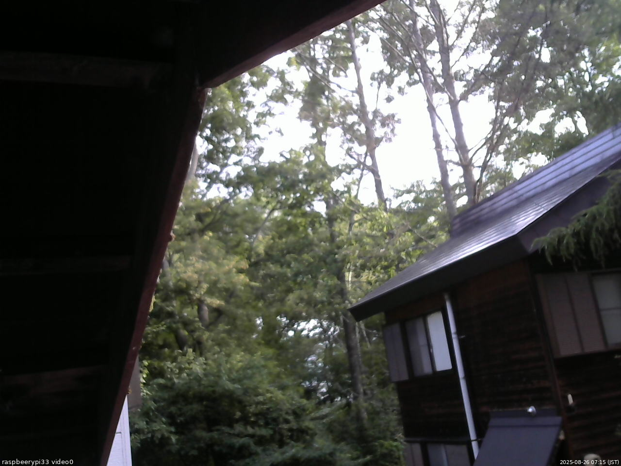 長野県菅平高原 ゆたか山荘 北側 2025/08/26 07:15
