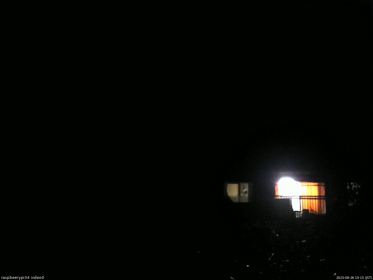 長野県菅平高原 ゆたか山荘 西側(坂上) 2025/08/26 19:15