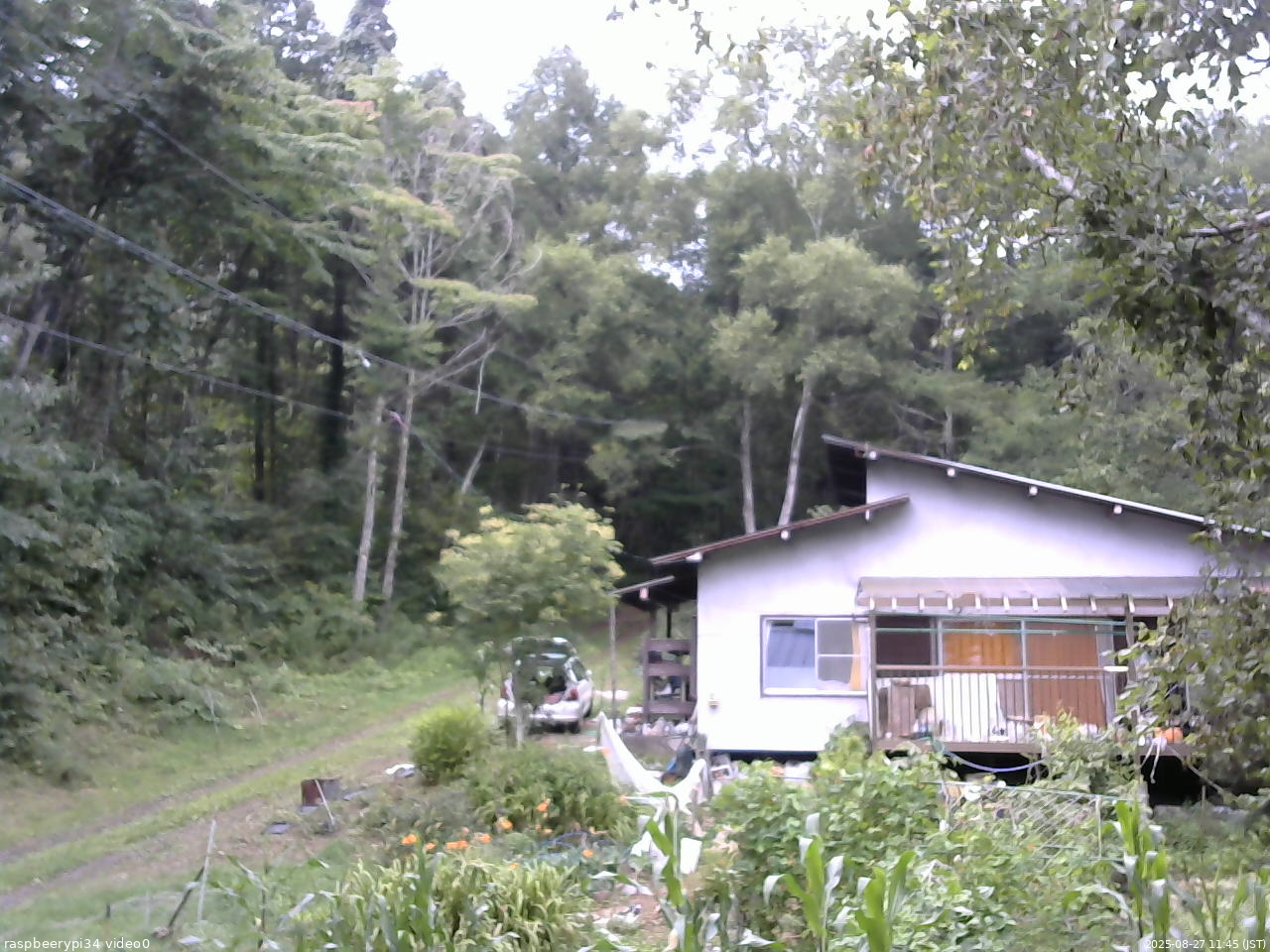 長野県菅平高原 ゆたか山荘 西側(坂上) 2025/08/27 11:45