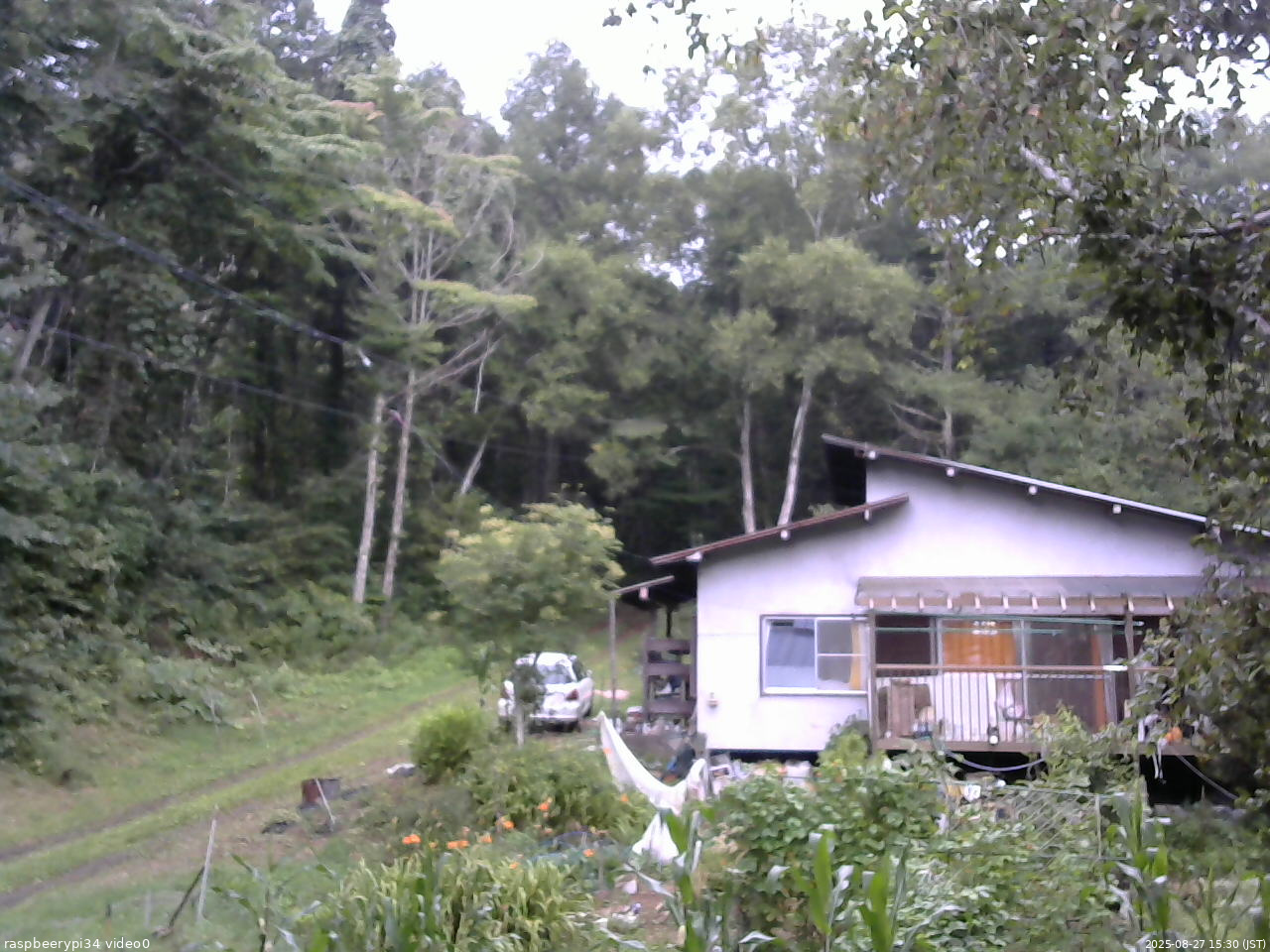 長野県菅平高原 ゆたか山荘 西側(坂上) 2025/08/27 15:30