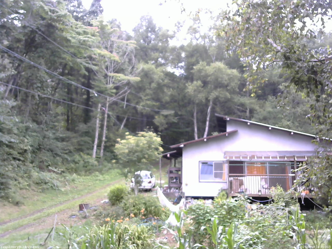 長野県菅平高原 ゆたか山荘 西側(坂上) 2025/08/27 16:30