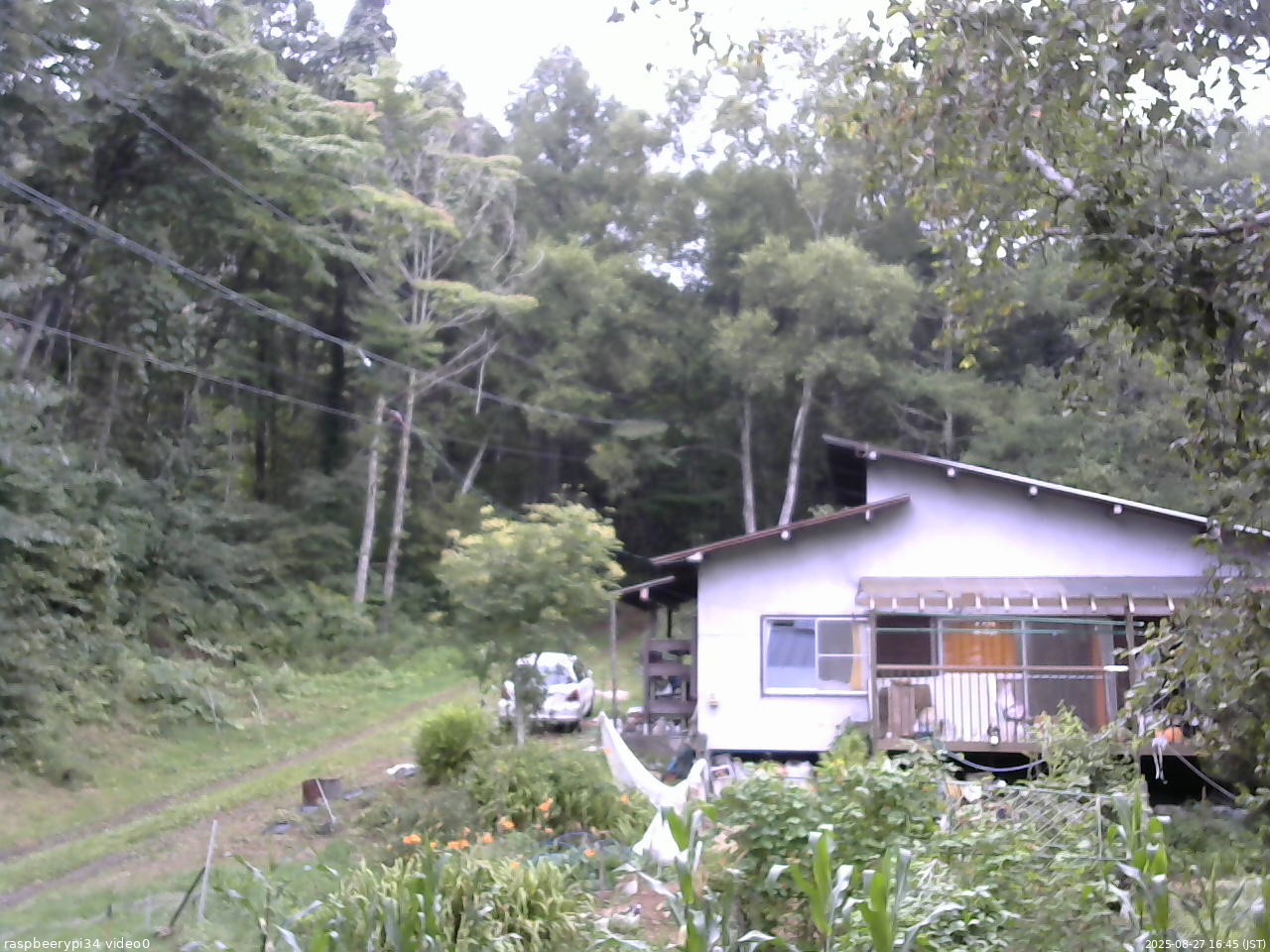 長野県菅平高原 ゆたか山荘 西側(坂上) 2025/08/27 16:45