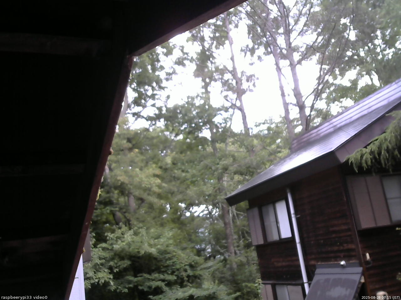長野県菅平高原 ゆたか山荘 北側 2025/08/28 07:15