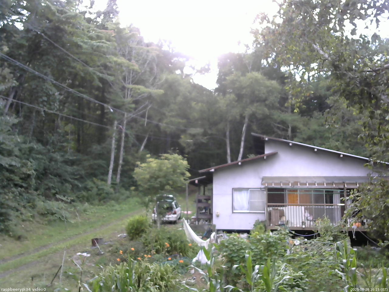 長野県菅平高原 ゆたか山荘 西側(坂上) 2025/08/28 16:15