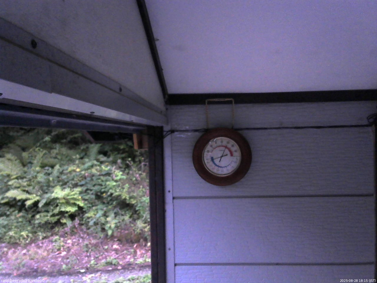 長野県菅平高原 ゆたか山荘 温度計 2025/08/28 18:15