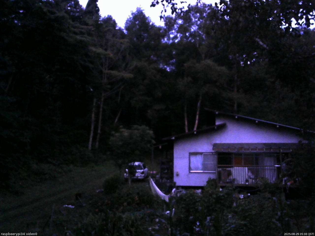 長野県菅平高原 ゆたか山荘 西側(坂上) 2025/08/29 05:00