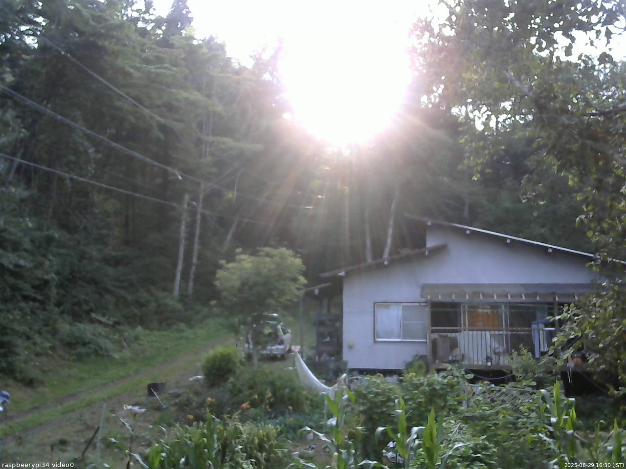 長野県菅平高原 ゆたか山荘 西側(坂上) 2025/08/29 16:30