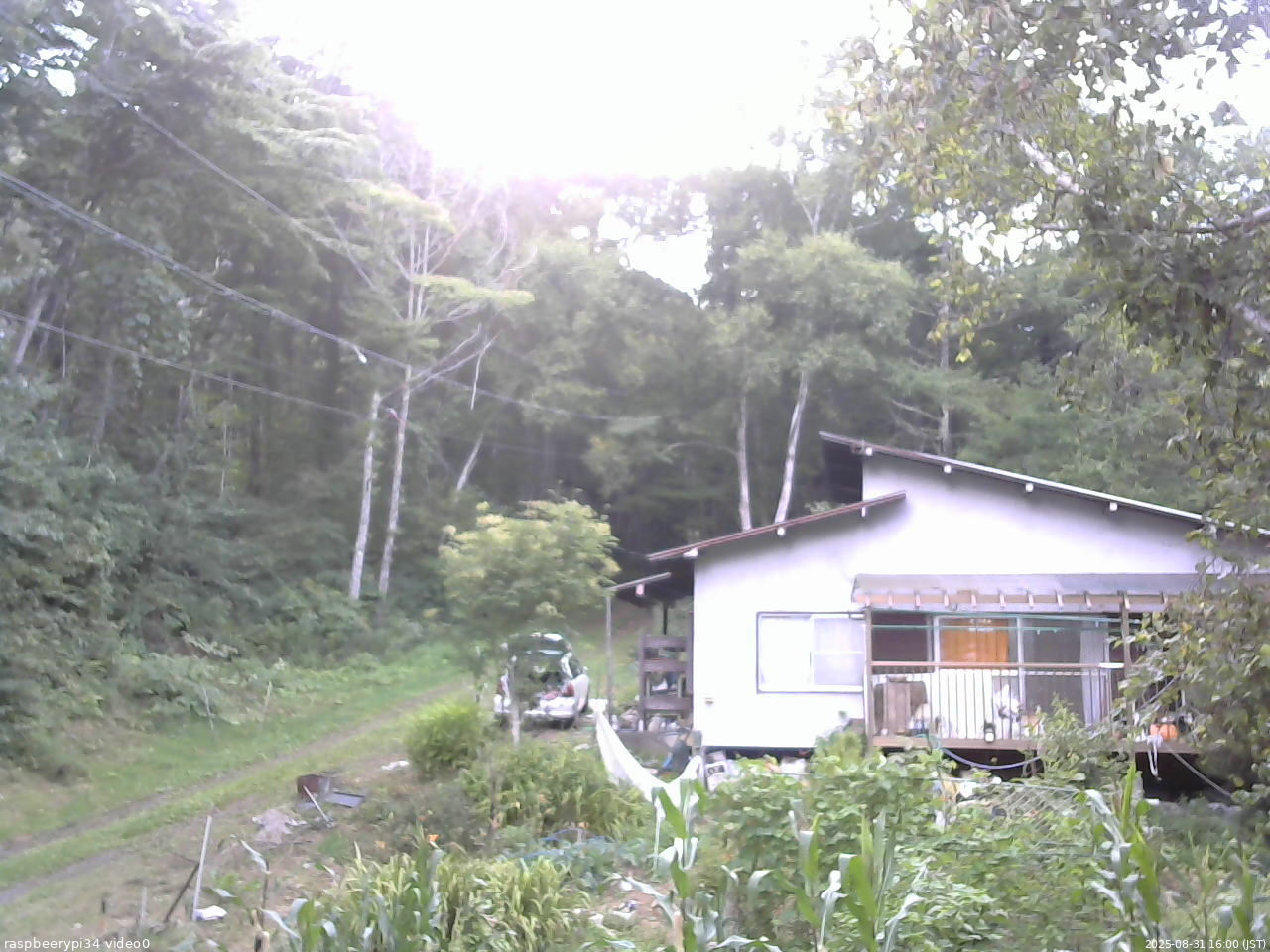 長野県菅平高原 ゆたか山荘 西側(坂上) 2025/08/31 16:00