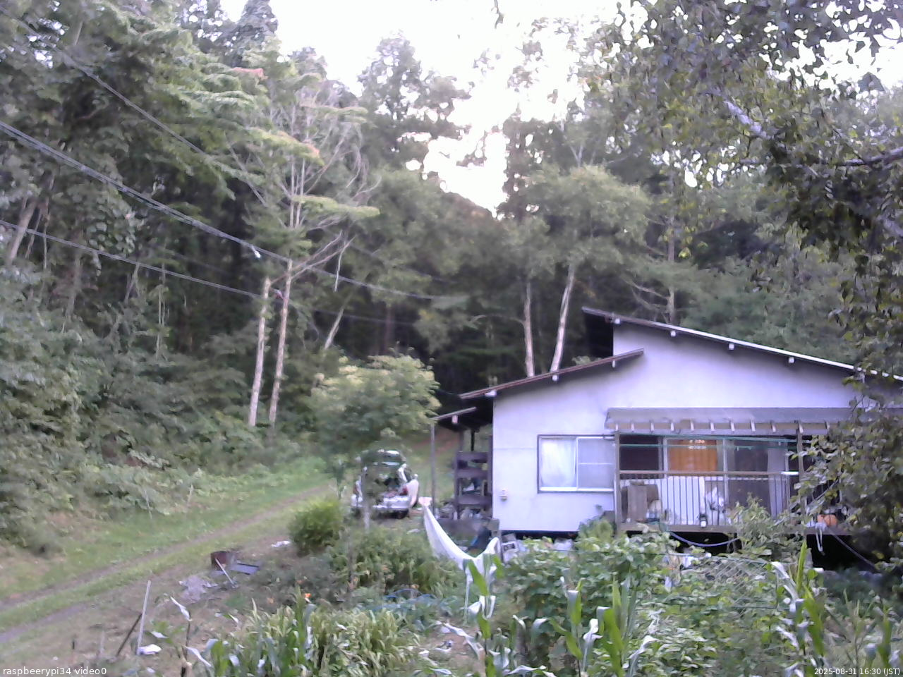 長野県菅平高原 ゆたか山荘 西側(坂上) 2025/08/31 16:30