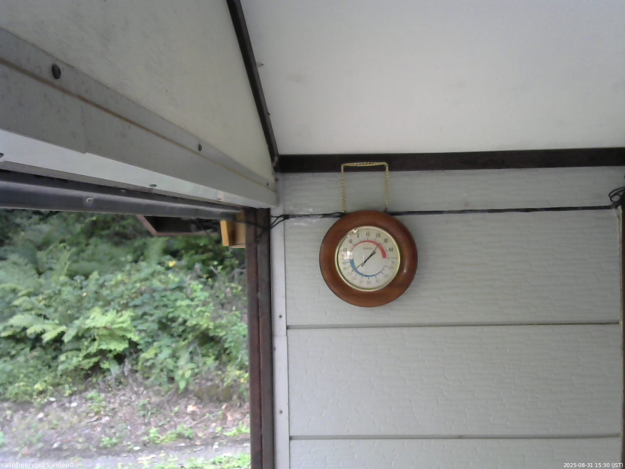 長野県菅平高原 ゆたか山荘 温度計 2025/08/31 15:30