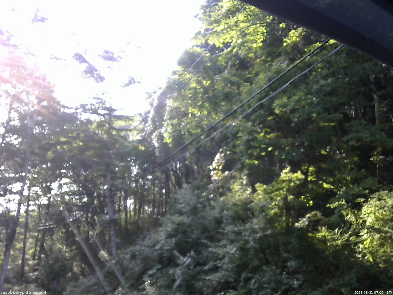 長野県菅平高原 ゆたか山荘 東側上空 2025/08/31 07:00
