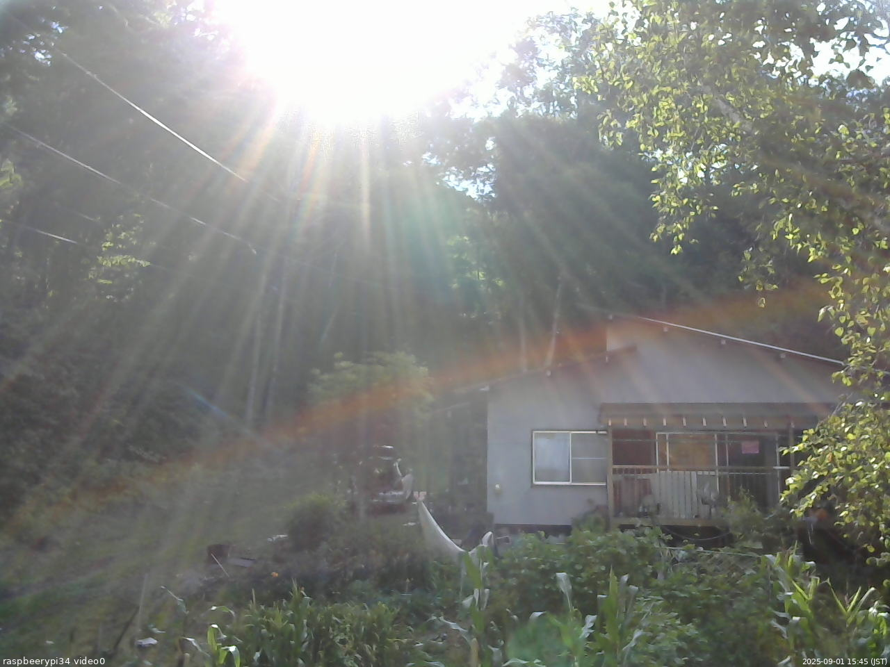 長野県菅平高原 ゆたか山荘 西側(坂上) 2025/09/01 15:45